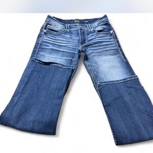 Black Brand Relaxed Fit Blue Jeans